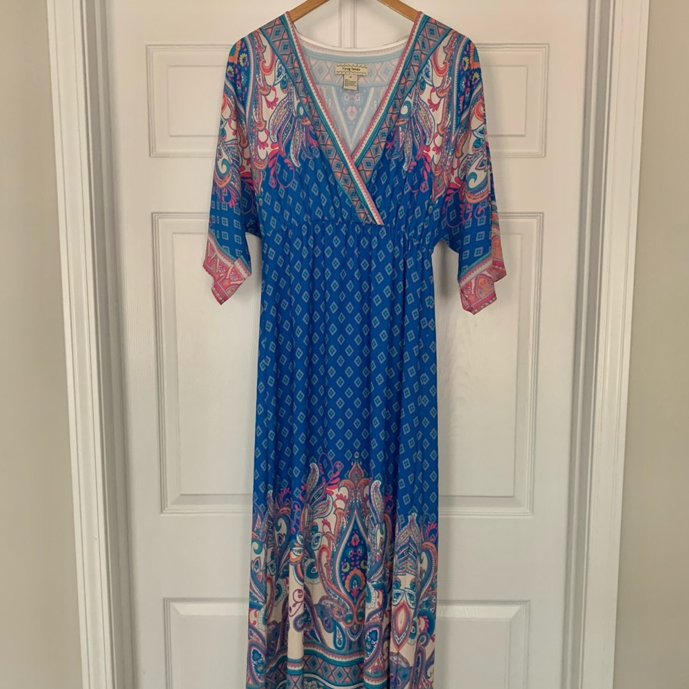 Flying Tomato Boho Kimono Maxi Dress